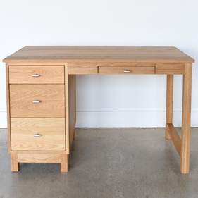 [OAKBLV2] Bàn Làm Việc Gỗ Sồi (Oak) Dài 120 Rộng 60 Dày 75 (cm)