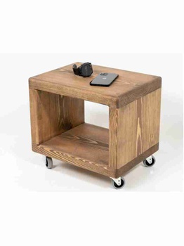 [ASHGI35] Tủ Đầu Giường Gỗ Tần Bì Có Bánh Xe Dài 40 Cao 36 Sâu 30 (cm)