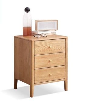 [OAKGI53] Tủ Đầu Giường 3 Hộc Gỗ Sồi Rộng 38 Sâu 34 Cao 49.5 (сm)