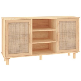 [GTTTT37] Tủ Trang Trí Gỗ Thông Kết Hợp Mây Dài 105 Rộng 30 Cao 60 (cm)