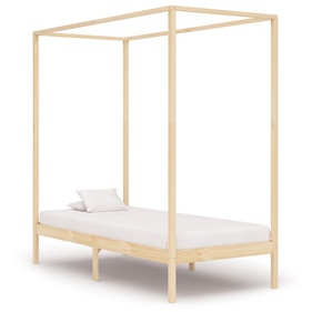 [GTGI25] Giường Ngủ Có Khung Rèm Gỗ Thông Dài 204 Rộng 104 Cao 200 (cm)