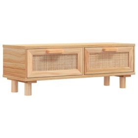 [GTBSF23] Bàn Trà Gỗ Thông Kết Hợp Mây Dài 80 Rộng 40 Cao 30 (cm)