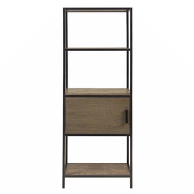 [OAKKTT31] Kệ Trang Trí Khung Sắt Gỗ Sồi Cao 163 Rộng 61 Sâu 38 (cm)