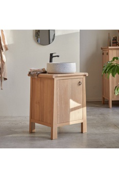 [OAKT45] Tủ Lavabo Gỗ Tần Bì Cao 84 Rộng 64 Sâu 56 (cm)