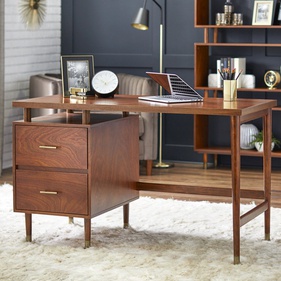 [OAKBLV118] Bàn Làm Việc Gỗ Sồi Cao 77 Rộng 127 Sâu 61 (cm)