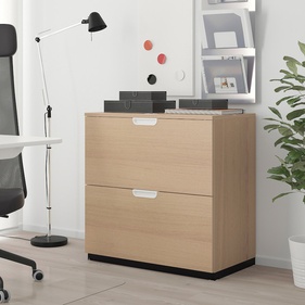 [OAKT60] Tủ Đựng Hồ Sơ Gỗ Veneer Sồi Cao 80 Ngang 80 Rộng 45 (cm)