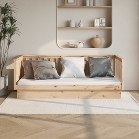 [GTSF5] Ghế Sofa Gỗ Thông Cao 76 Ngang 207.5 Rộng 107 (cm)