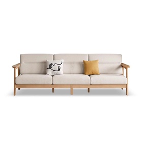 [ASHSF15] Ghế Sofa Gỗ Tần Bì Cao 85.5 Ngang 232 Rộng 84 (cm)