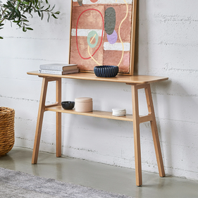 [OAKBTT57] Bàn Console Gỗ Sồi Cao 75 Ngang 120 Rộng 35 (cm)