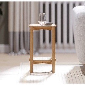 [OAKKTT56] Kệ Trang Trí Gỗ Sồi Cao 52 Đường Kính 38 (cm)