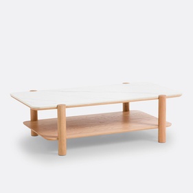 [OAKBSF252] Bàn Trà Gỗ Sồi Cao 35 Ngang 120 Rộng 66 (cm)