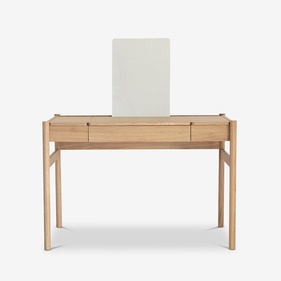 [OAKBTD57] Bàn Trang Điểm Gỗ Sồi Cao 126 ngang 110.5 rộng 59 (cm)